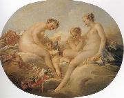 Francois Boucher Cupid and the Graces painting